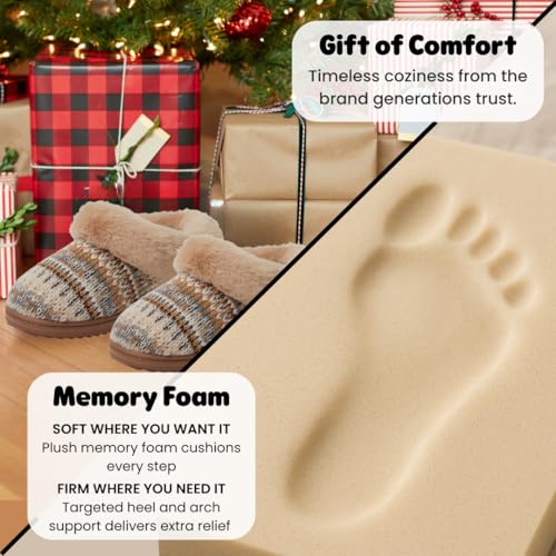 Dearfoams Women's Hannah Chenille Knit Clog Slippers4