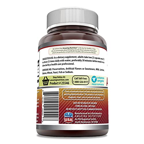 Amazing Formulas Apple Pectin 1400 mg Per Serving Supplement | Capsules | Non-GMO | Gluten Free | Made in USA (120 Count) - Image 3