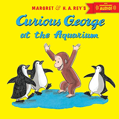 Image of Curious George at the Aquarium with downloadable audio