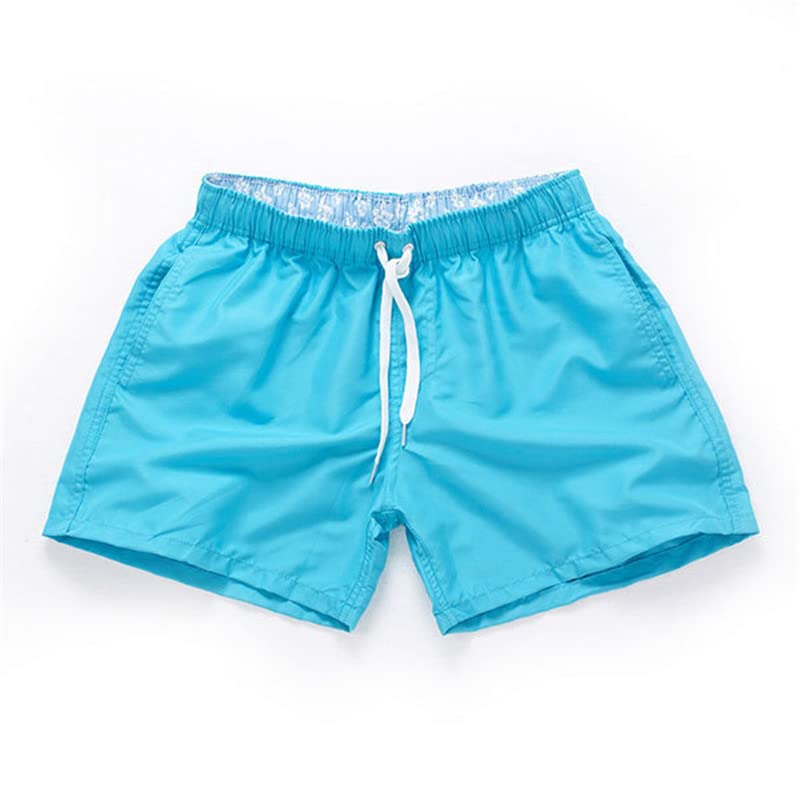 Short de bain jaune décontracté avec poche pour homme AXEBHPED