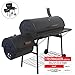 Produktbild Nexos BBQ Grill Smoker Grillwagen Holzkohlegrill 2 Kammern Barbecue Transporträder Temperaturanzeige Stahlblech Lüftungsklappen Ablageflächen Verschiedene Modelle wählbar (57 kg)