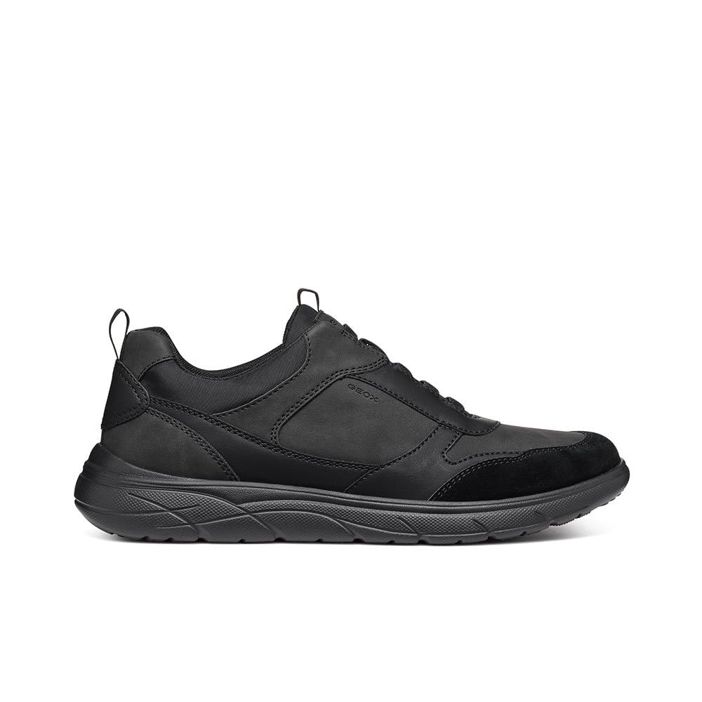 Geox Herren U Portello B - Tenis, Black, 41 EU