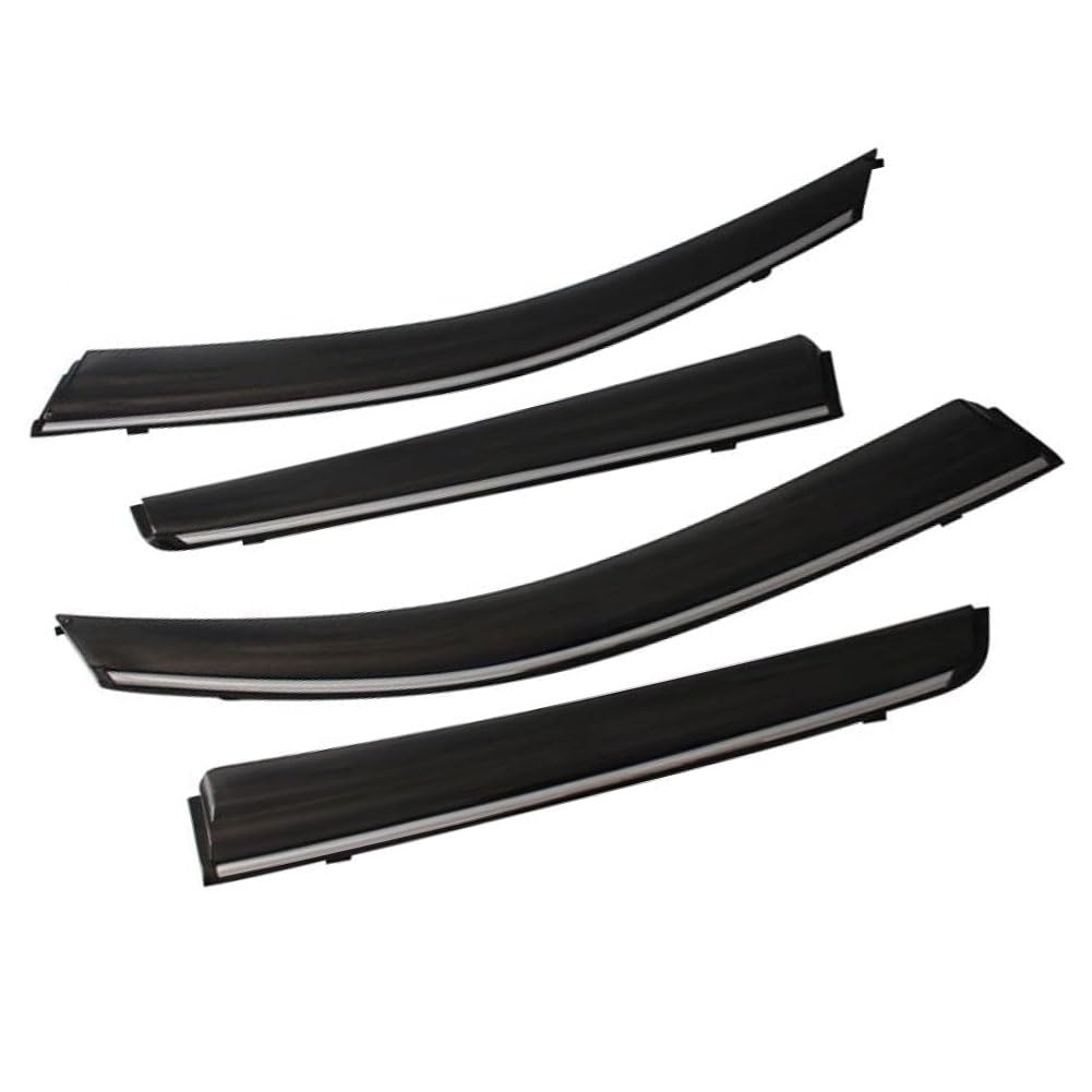 4 Piezas Deflectores de Viento para F-ORD Explorer 2011-2019, Deflectores de Ventanas Laterales Delantera Trasera Protector de Humo de Lluvia