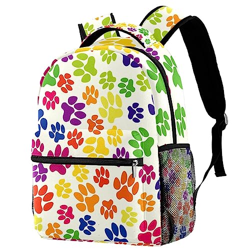 Sac à dos motif patte de chien gris un cadeau idéal pour adolescente