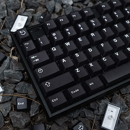 Keycaps traslucidi neri Doubleshot Cherry Profile