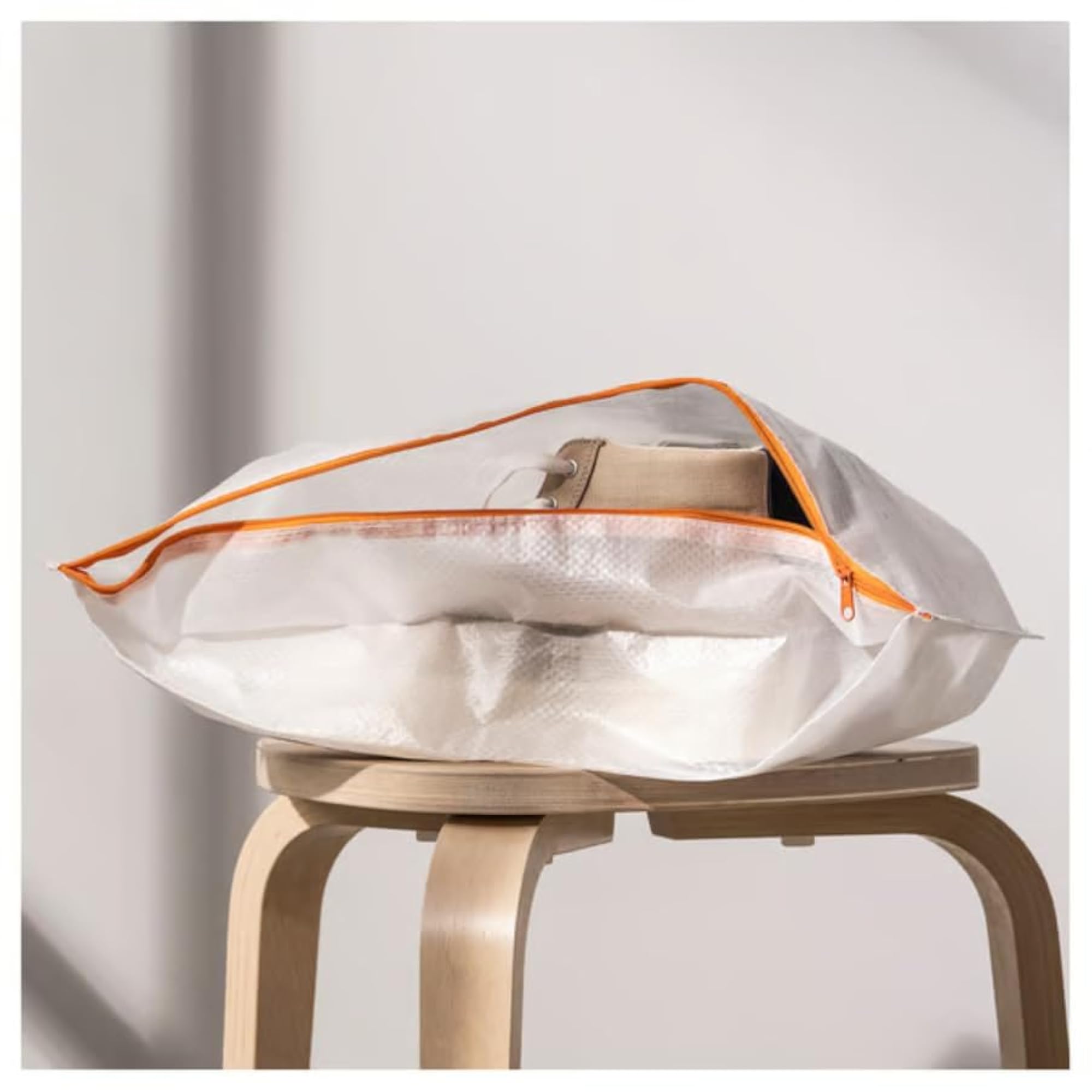 PÄRKLA Shoe Bag, Foldable with Side Zipper