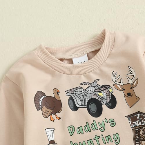 Userdefined Toddler Baby Boy Fall Clothes Animal Print Sweatshirt Top Camouflage Pants Set Sweatsuit Fall Winter Outfit3