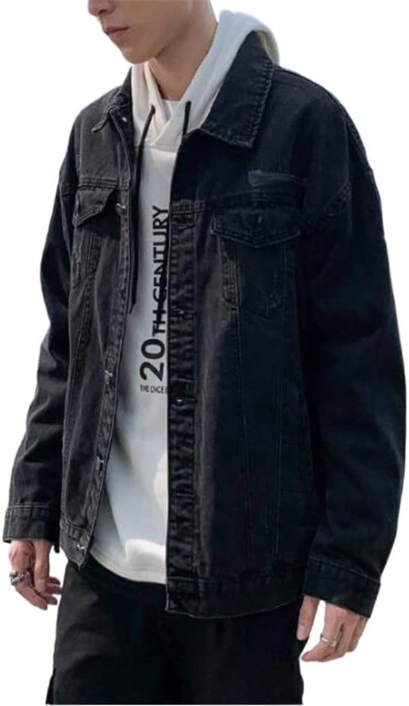 Ruffian Handsome Tooling Jacket Hong Kong Men's Retro Denim Boys Spring(M code)