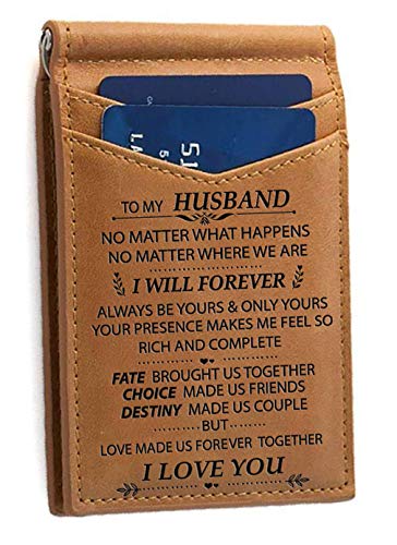 memory gift, Slim Wallet Card Holder To Husband, Best Anniversary Gifts, Valentine, Father's day gifts To Him, Husband, Husband's Wallet, Men's Wallet, Slim Cardholder to Husband, Birthday Gifts