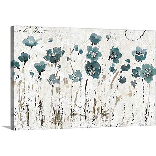 Abstract Balance Vi Blue Canvas Wall Art Print, Artwork #TOP16