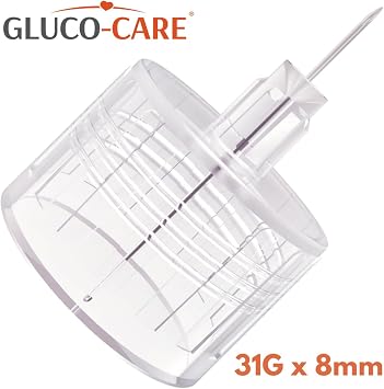 GLUCO-CARE Pen Tips, 31G x 8mm, Ultra-Fine, Twist-On Design, 100 Count