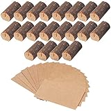 IDEALE GESCHENKIDEE: Unser Holz Kartenhalter Set eignet sich ideal als Weihnachts- oder Geburtstagsgeschenk für Freunde oder Familienmitglieder, die gerne basteln. Verwenden Sie dieses Set, um in Ihrem Restaurant die Tischnummern aufzustellen! Stecken Sie einfach ein bedrucktes Stück Papier auf die Karte.