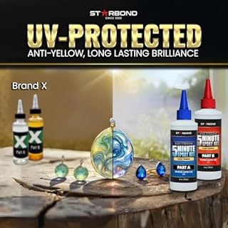 8 oz. XL Starbond 5 Minute Epoxy Pro Kit– Flexible Toughened (2,600 lb Shear Strength), Easy to Use, Fast Setting Glue — Compatible with Metal, Plastic, Wood, Ceramics, Glass and More