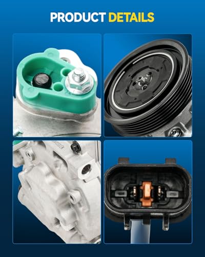Image of PHILTOP 198376 NEW Air Conditioner AC Compressor with Clutch Replacement for Hyundai Santa Fe 2013-2018, Santa Fe XL 2019, Kia Sorento 2013-2015 3.3L /3.5L