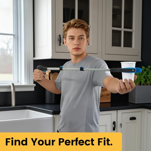 FGRHY Müllzange, Reacher 5-stufig teleskop [60-104cm] - Greifer & Greifarm als leichte Greifhilfe, Hilfsmittel zum Senioren, Kinder - Greifzange