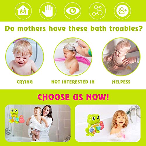 Babybadspeelgoed, badspeelgoed voor peuters van 1 jaar, badmuurspeelgoed Waterrad met zuignappen voor babyjongensmeisjes… - Image 6