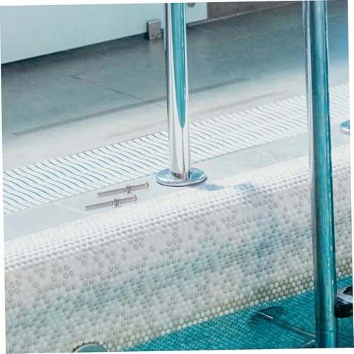 Paquete 6 tornillos para escalera de piscina de acero inoxidable miniatura 4
