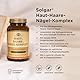 SOLGAR® Haut-, Haare-, Nägel-Komplex | mit MSM, Rotalge, Vitamin C, Lysin, Prolin, Zink & Kupfer für Haare, Haut und Nägel | Einzigartige Formel mit patentiertem OptiMSM® | 120 Tabletten