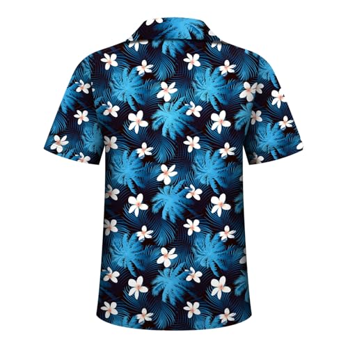 Image of Hawaiian Shirt for Men Tropical Shirts Summer Beach Button Down Short Sleeve Luau Aloha Floral Cruise Vacation Outfit 2026