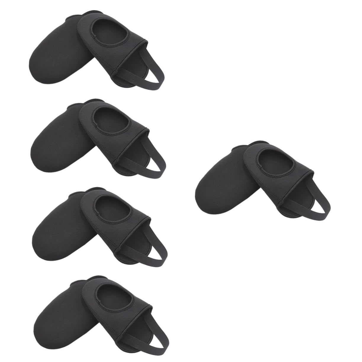 Kisangel Lot De 5 Paires De Couvre-Chaussures Thermiques pour Vélo Coupe-Vent Et Antidérapants pour Le Cyclisme Et Le VTT