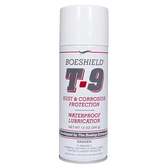 BOESHIELD T-9 Rust Remover - Long-Lasting Rust & Corrosion Inhibitor/Protection and Waterproof Lubrication | Fluid Film Spray | T9 Lubricant Spray Can | 12 oz. Limited Edition