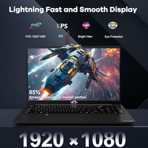 Image of NIMO 15.6 inch FHD-lPS-Laptop, i5-12450H 8 Cores 16GB RAM 512GB SSD (Beat i7-11800H, Up to 4.4 GHz) 100W Type-C Fingerprint Backlit Keyboard for Professionals & Students Office, Study & Travel