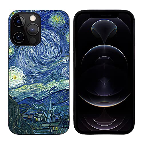 Compatible With Iphone 13 Pro Max Case,Van Gogh Starry Night Pattern Phonecase For Women Girls,Soft Tpu Full Body Protection Shockproof Drop Protection Case Designed For Iphone 13 Pro Max 6.7 Inch #TOP1