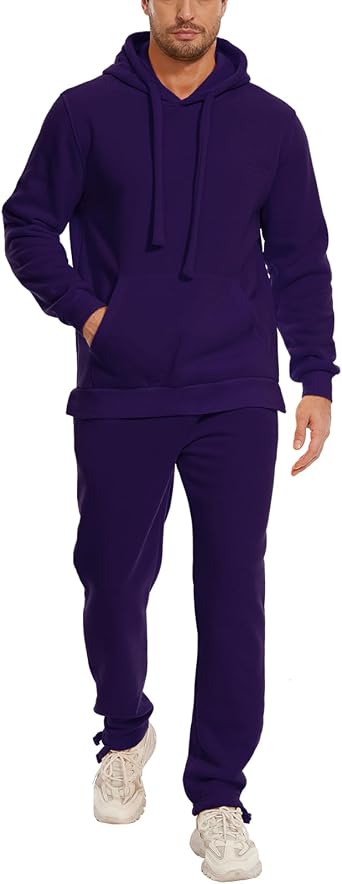 Mens Tracksuits Set 2 Piece Sweatsuit Casual Jogging Suits Athletic Long Sleeve Hoodie and Sweatpants Outfit