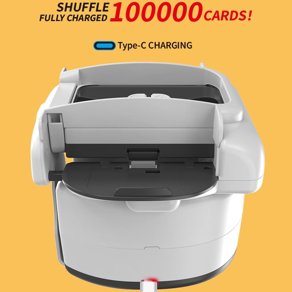 Rechargeable Automatic Card Shufflers with 4 Deck Capability Quiet Shuffling Simple Interfaces Use Silently Card Shufflers