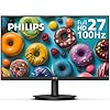 Philips – Monitor de 27 pulgadas Full HD (1920 x 1080) de 100 Hz, VESA, 1 puerto VGA, 1 puerto VGA, cuidado de los ojos, 4 años de garantía de reemplazo anticipado, 271V8LB, negro
