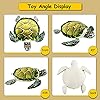 Athoinsu Realistic Stuffed Animal Sea Turtle Soft Plush Toy Ocean Life Tortoise Throw Pillow Birthday Plushie Gifts for Toddler Kids Boys and Girls, 18'' (Green) #5