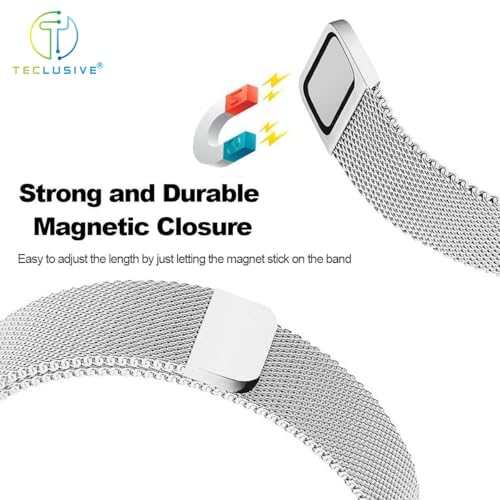 Image of T TECLUSIVE Ultra Luxury Magnetic Metal Chain Strap Band Compatible for Galaxy Watch Ultra | No Gap Adjustable Magnetic Strap for Galaxy Watch Ultra