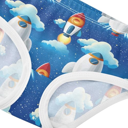 ZZKKO Pizza Slices Cheese Girls Underwear Toddler Panties for Girls Comfort Brief Size 2T-8Y3