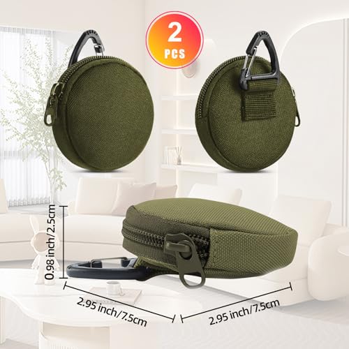 Image of Tactical Pouch, Small Military Gear Bags, EDC Pouches Accessories for Multi Purpose, Small Change Purse for Coin, Wireless Headset Bag, Key Case.