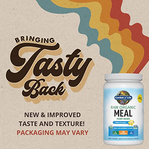 image for Garden of Life Meal Replacement Shakes, Raw Organic, Vanilla Protein P