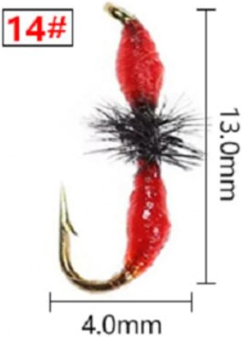 WellieSTR 9PCS (3 Color) Epoxy Ant Fly Trout Fishing Dry Flies Hook #14 Century Carpenter Ant Flies Terrestrials : Sports & Outdoors