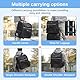 Dogat Haustier Rucksäcke für Katzen Hunde, Katzenrucksack, Tragbare und Erweiterbare Ourdoor Raum Tragetasche, Groß Katzen Rucksack, Atmungsaktive, Front Opening-Mesh Fenstertaschen, Faltbar, Schwarz