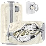 2 in 1 Sacchetto Scarpe Lavatrice, Versione Migliorata Sacchetto per Lavare Scarpe in Lava-trice, Riutilizzabile Doppie Cerniere e Doppie Tasche Sacchetti Scarpe Lava-trice