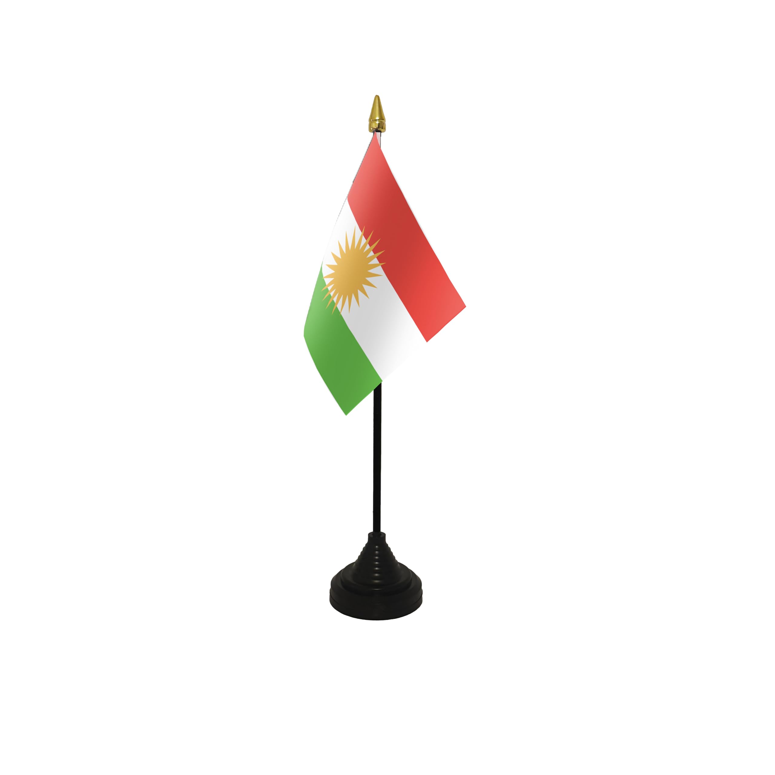 Flagtex Kurdistan Small Table Flag With Black Base