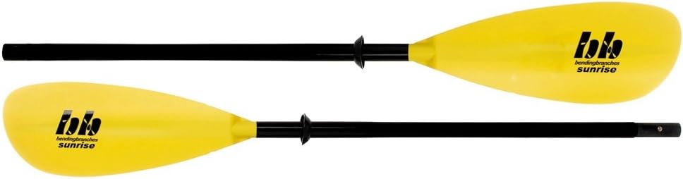 BENDING BRANCHES Sunrise Glass 2-Piece Snap-Button Kayak Paddle for Recreational Day Trips