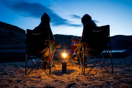 Image of Stansport Propane Mantel Lantern - Outdoor Light with Adjustable Brightness, Carry Handle, Ventilated Hood, High-Output, Portable, for Emergency, Backpacking, Camping - Mantels Included