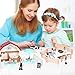 Peagprav Horse Club Riding Arena 71-Piece, Horse Stable Toys Playset, Farmmer Figures,Farm Animal Figurine, Coffee Shop, Barn with Fence Toys for 3-7 Years Old Kids Boys Girls Toddlers