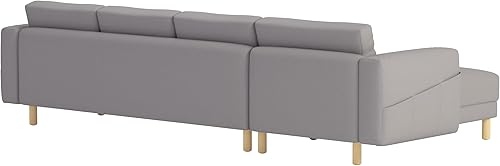 Miniatura 4 de Asiento duradero de tres o dos (3 o 2) con funda de sofá de repuesto por encargo compatible con IKEA Norsborg - Funda de sofá seccional de esquina