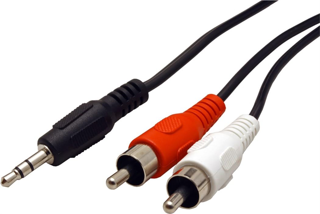 ROLINE 11.09.4341 1.5m 3.5mm 2 x RCA Nero, Rosso, Bianco cavo audio
