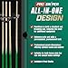 Prosniper Premium Pool Sticks Set of 4 | 58-Inch, 19-Oz Canadian Ashwood Pool Cue with Low-Deflection Shaft & 4 Extra Chalks | Pro-Grade Billiard Cue for Home & Bar Play - Green