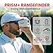 Pinned Prism+ Slope Golf Rangefinder | Golf Distance Measuring Device | USB Rechargeable Pinned Locked Vibration Laser Range Finder Golf | Golf Gift Idea, Golf Accessories for Men & Women, Green