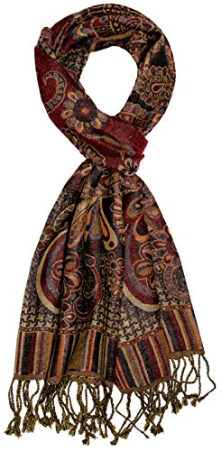 Écharpe homme en laine à motif paisley fleuri, l'accessoire idéal pour vos sorties citadines