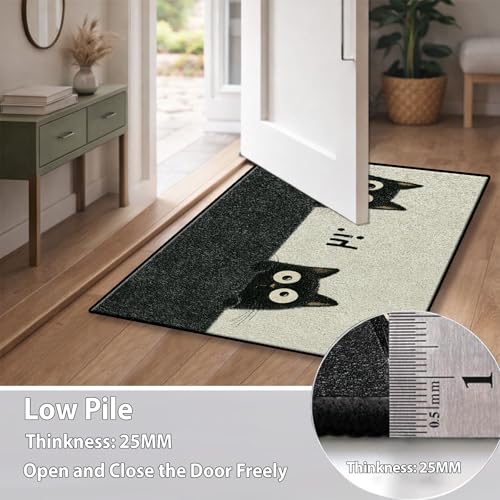 Tapete decorativo NYZE 90x60 cm negro suave antideslizante miniatura 5