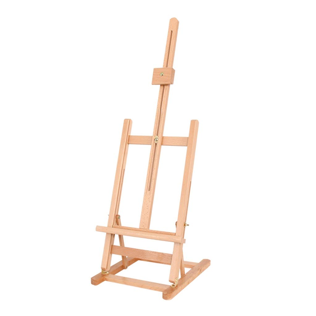 HADECOLL Tripod Artist Easel,Portable Beech Desktop Studio Easel Height Adjustable Poster Support Compact Easel