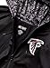 Zubaz ATLANTA FALCONS BLACK FULL ZIP HOOD W/DIGITAL CAMO HOOD DETAIL XL
